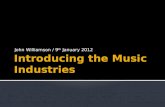 Introducing the Music Industries