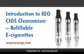 Introduction to XEO CIGS Clearomizer