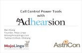 Call Control Power Tools with Adhearsion