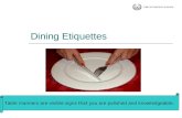 Dining Etiquettes - The Sovereign School, Rohini - Delhi