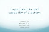 Legal capacity