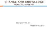 Change and knowledge management ppt @ bec bagalkot mba
