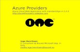 Azure providers - Bouvet BigOne 2011