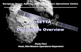 Rosetta Media Briefing at ESOC 16 October 2014 Paolo Ferri
