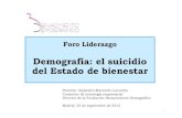 Demografía: el suicidio del estado de bienestar. Alejandro Macarrón en el Foro de Liderazgo