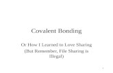 Covalent Bonding - Chapter 8