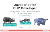 Javascript for php developer