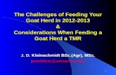 The Challenges of Feeding Your Goat Herd, J.D. Kleinschmidt