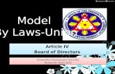 Model By Laws Article IV Board of Directors