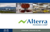 Alterra Presentation -  MAY 2012
