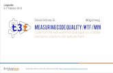 Measuring code quality:WTF/min by @dgomezg