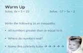 Linear Inequalities Part 2