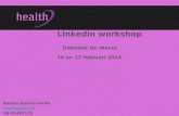 Linkedin workshop februari 2014