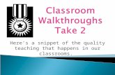 Classroom Walkthroughs