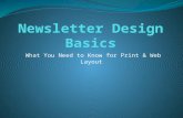 Newsletter Design Basics