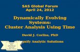 Dynamically Evolving Systems: Cluster Analysis Using Time