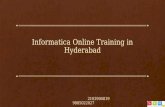Informatica online training in hyderabad