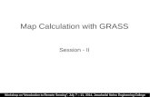 Map Calculaton using GRASS