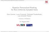 Bayesian Personalized Ranking for Non-Uniformly Sampled Items