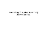 Best DJ Turntable