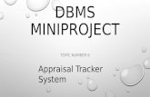 Dbms mini project on Appraisal tracker normalization