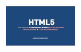 HTML5 : The rise of standards-driven multiplatform applications & touch experiences