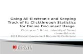 Going All-Electronic and Keeping Track of It: Clickthrough  Statistics for Online Document Usage