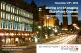 Sps Ottawa - Storing Your Content in SharePoint