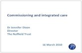 Dr Jennifer Dixon: Commissioning and integrated care