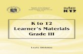 Learners materials ENGLISH 3 3rd quarter