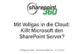 Mit Vollgas in die Cloud: Killt Microsoft den SharePoint Server?