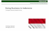 Doing business in indonesia - Company establishment and market entry by Indoconsult
