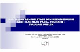 Dua Tahun Rehabilitasi Dan Rekonstruksi Aceh Dan Nias Pasca-Tsunami : Evaluasi Publik