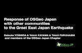 Response of OSGeo Japan with other comunities to the Great East Japan Earthquake