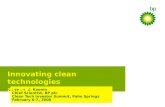 Innovating Clean Technologies at BP by Dr. Steve Koonin, BP