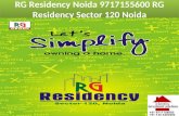 RG Residency Noida 9717155600 RG Residency Sector 120 Noida