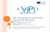 Exploration of stakeholder needs for the ViPi portal
