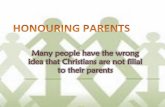 11 May 2014: "Honouring Parents"