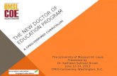 The New Doctor of Education Program:  A CPED-Inspired Curriculum