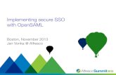 Alfresco: Implementing secure single sign on (SSO) with OpenSAML