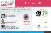 Atelier i19 - LA BONNE ÉCHELLE ET LA VALEUR AJOUTÉE DE MON PROJET M-TOURISME
