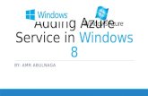 Adding azure service in windows 8