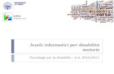 Ausili informatici per le disabilita' motorie