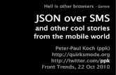 JSON over SMS