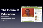 13a Sessió web: La transformació de l'aprenentatge en línia a través de la xarxa social i el vídeo, per Gregor Gimmy