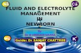 Fluid electrolyte management in newborn