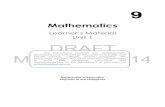 Mathematics Learner Material 3