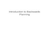 Backwards planning