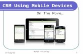 CRM using mobile devices