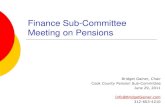 Commissioner Bridget Gainer: Cook County Pension Committee Meeting - June 29, 2011